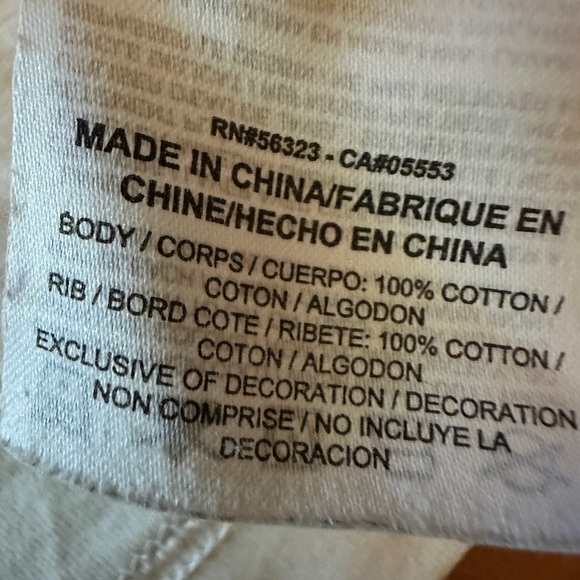 Nike White Athletic Long Sleeve Top with Black Nike Logo Size Medium - Picture 7 of 8